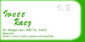 ivett racz business card